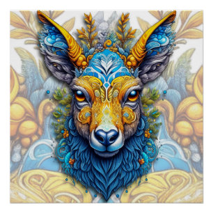 Poster Cerf Mythique