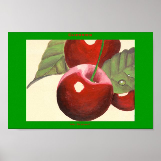 Poster Cerises (Devant)