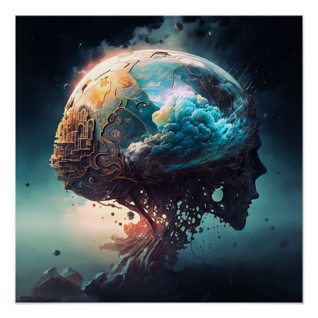 Poster Cerveau de science-fiction (Devant)