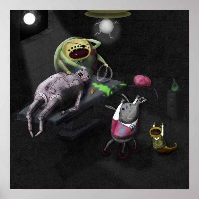 Poster Cerveau en fuite (Devant)