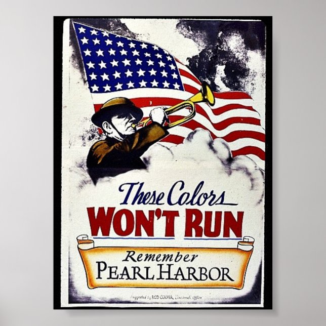 Poster Ces couleurs, ne vont pas courir, Pearl Harbor (Devant)
