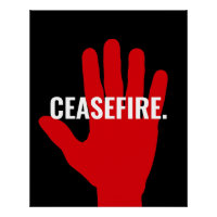 Cessez noir blanc rouge stop main anti-guerre