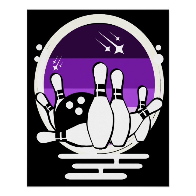 Poster c'est comme ça que je roule le joli bowling (Devant)