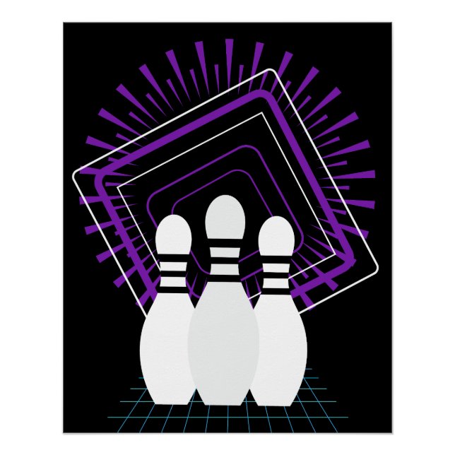 Poster c'est comme ça que je roule le joli bowling (Devant)