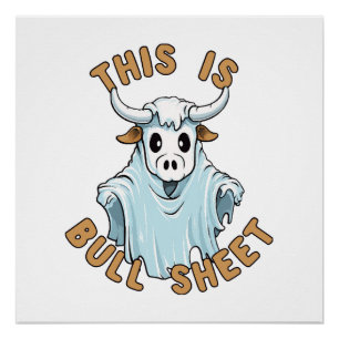 Poster C'est de la merde - drôle de feuille de boo