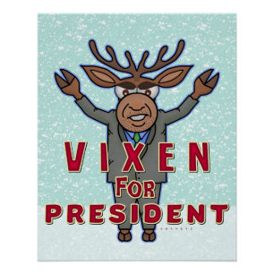 Poster C'est drôle, Noël Vixen, élection du président