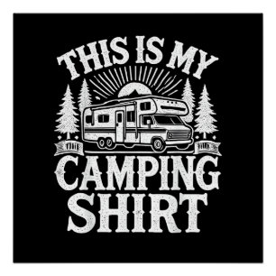 Poster C'est Mon Camping Drôle Camper