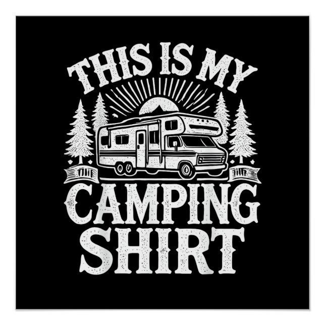 Poster C'est Mon Camping Drôle Camper (Devant)