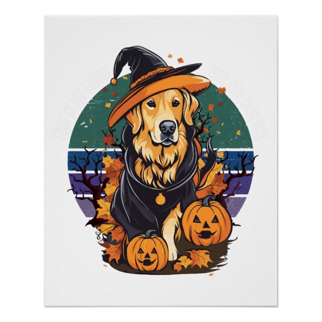 Poster C'est mon costume de papa chien effrayant pour chi (Devant)