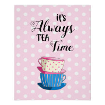 C'est toujours l'heure du thé Tasses à thé Points