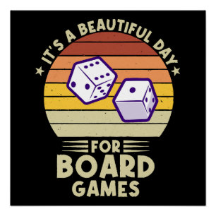 Poster C'est une belle journée pour les jeux de société d