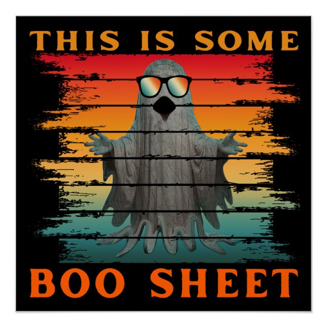 Poster C'est une feuille de boo drôle de fantôme d'Hallow (Devant)