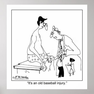 Poster C'est une vieille blessure au baseball