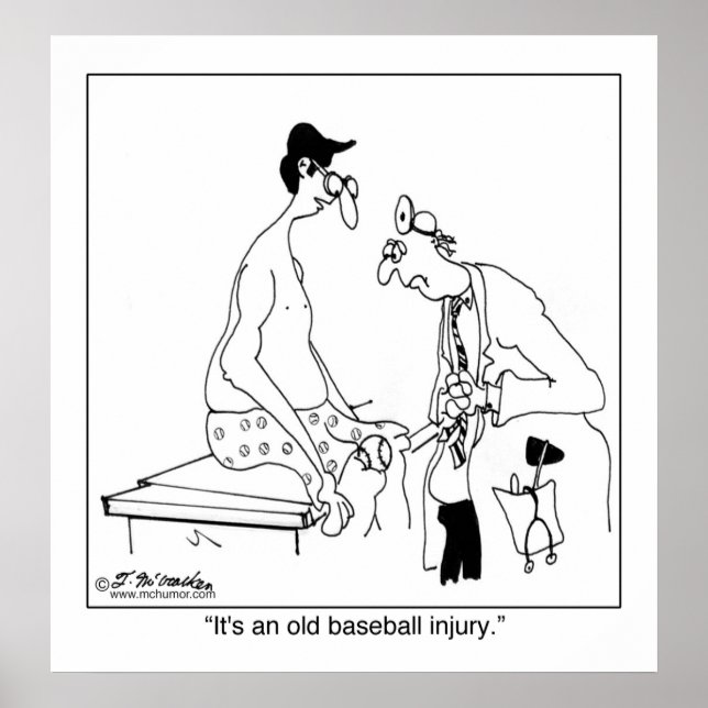 Poster C'est une vieille blessure au baseball (Devant)