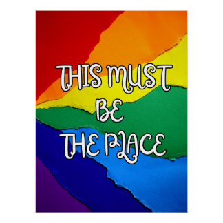 Poster Cet endroit doit être l'arc-en-ciel
