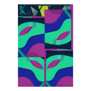 Poster Cette nouvelle vague de mascarade de Memphis