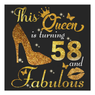 Poster Cette reine a 58 ans et Fabuleux anniversaire