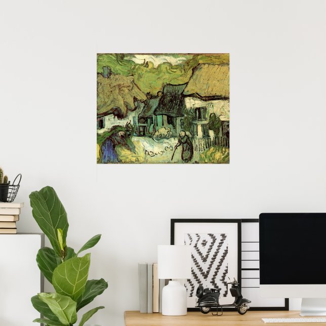 Poster Chalets à Jorgus par Vincent van Gogh (Bureau à domicile)