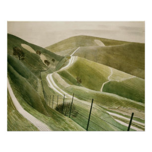 Poster Chalk Paths Par Eric Ravilious, 1935