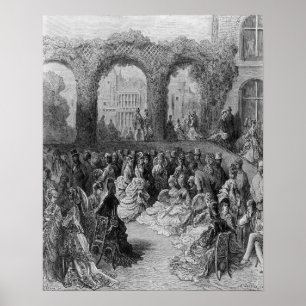 Poster Chambre de la Hollande - une réception en plein