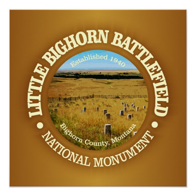 Poster Champ de bataille de Little Bighorn (NM) (Devant)