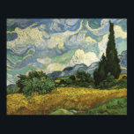 Poster Champ de blé avec Cyprès, Vincent Van Gogh<br><div class="desc">Champ de blé avec Cyprès Vincent van Gogh</div>