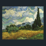 Poster Champ de blé avec Cyprès, Vincent Van Gogh<br><div class="desc">Champ de blé avec Cyprès Vincent van Gogh</div>