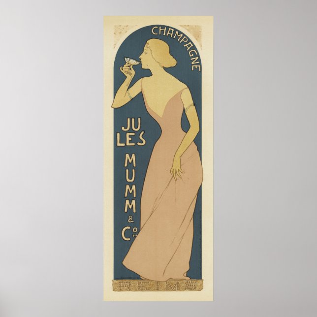 Poster Champagne Art Nouveau (Devant)