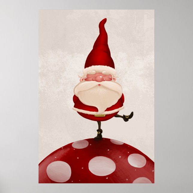 Poster Champignon du Père Noël (Devant)