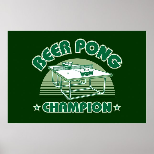 Poster Champion de Beer Pong (Devant)