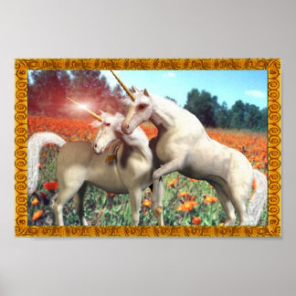 Poster Champs Unicorne