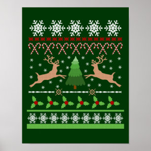Poster Chandail de Noël moche