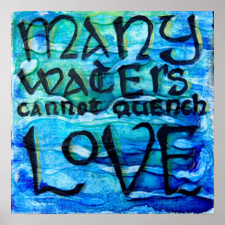 Poster Chanson de chansons 8:7 - Beaucoup d'eaux ne peuve