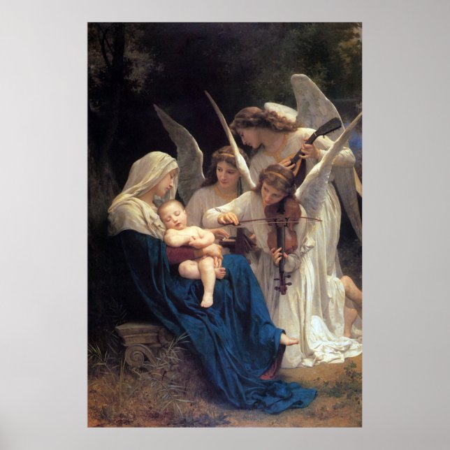 Poster Chanson des anges de William Adolphe Bouguereau (Devant)