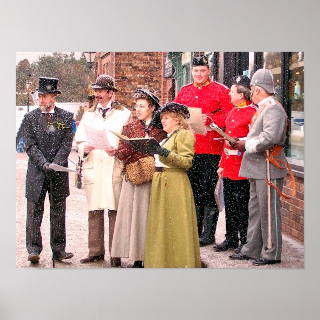 POSTER CHANSONNIERS DE NOËL VICTORIENS (Devant)