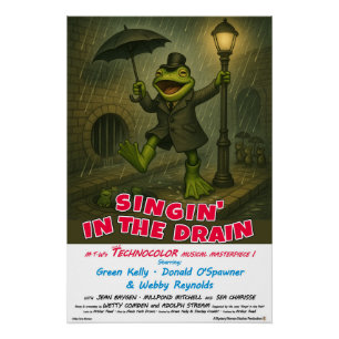 Poster Chantant dans le Parodie de Film de l'Égout