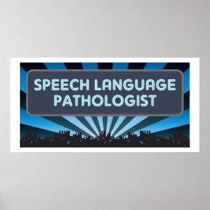 Poster Chapiteau de pathologiste de langue de la parole
