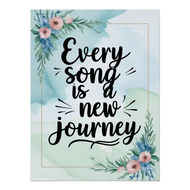 Poster Chaque chanson est un nouveau voyage (Devant)