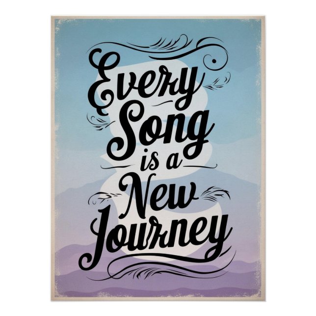 Poster Chaque chanson est un nouveau voyage (Devant)