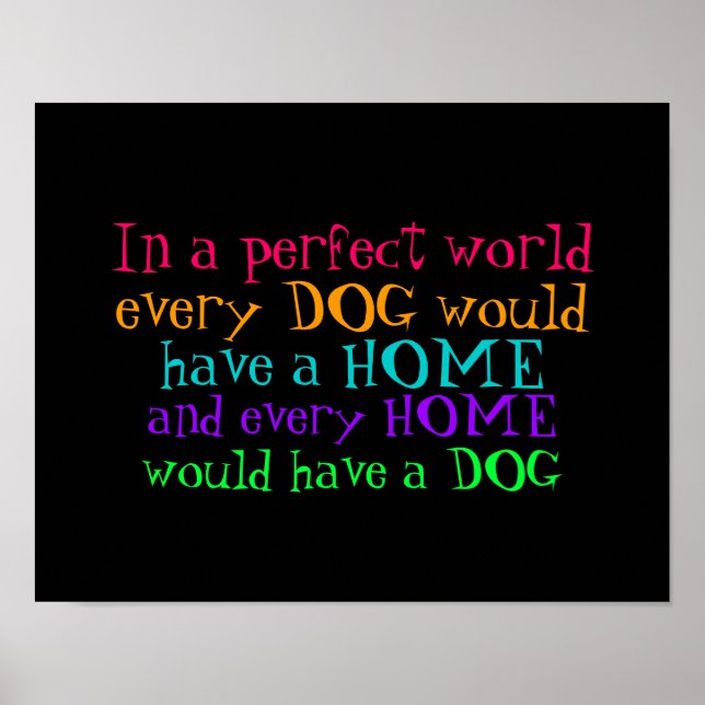 poster chaque maison devrait avoir un chien (Devant)