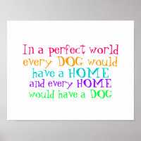 poster chaque maison devrait avoir un chien