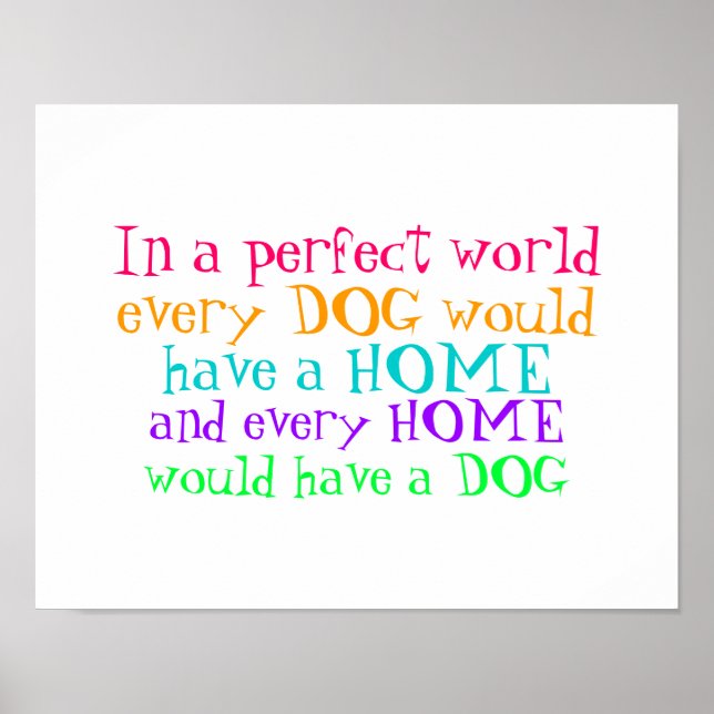 poster chaque maison devrait avoir un chien (Devant)