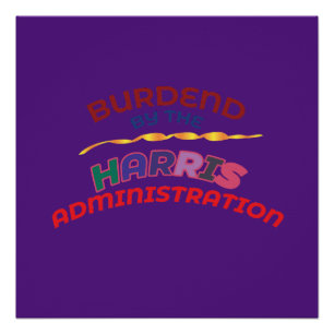 POSTER CHARGÉ PAR L'ADMINISTRATION HARRIS.