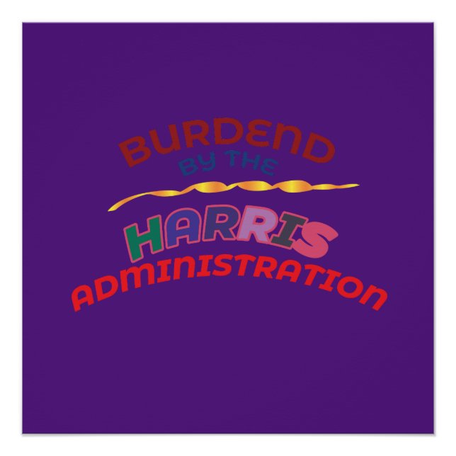 POSTER CHARGÉ PAR L'ADMINISTRATION HARRIS. (Devant)