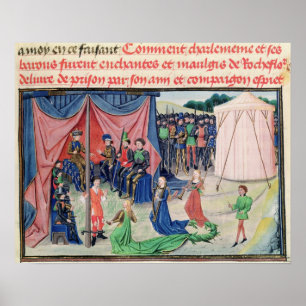 Poster Charlemagne et ses barons étant enchantés