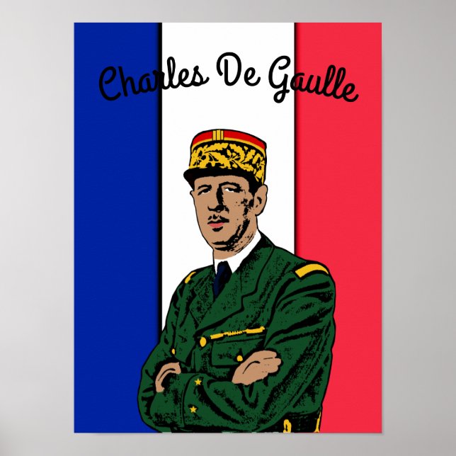 Poster Charles de Gaulle (Devant)