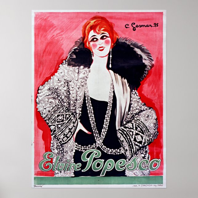 Poster Charles Gesmar Elvire Popesco (Devant)