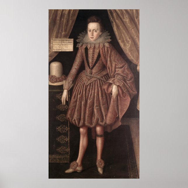 Poster Charles I, Prince de Galles, c.1612-13 (Devant)