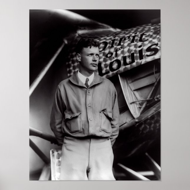 POSTER CHARLES LINDBERGH 1927 (Devant)