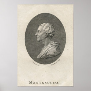 Poster Charles Louis de Secondat, Baron de Montesquieu